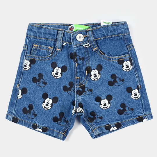 Infant Boys Denim rigid Short Character-Light Blue