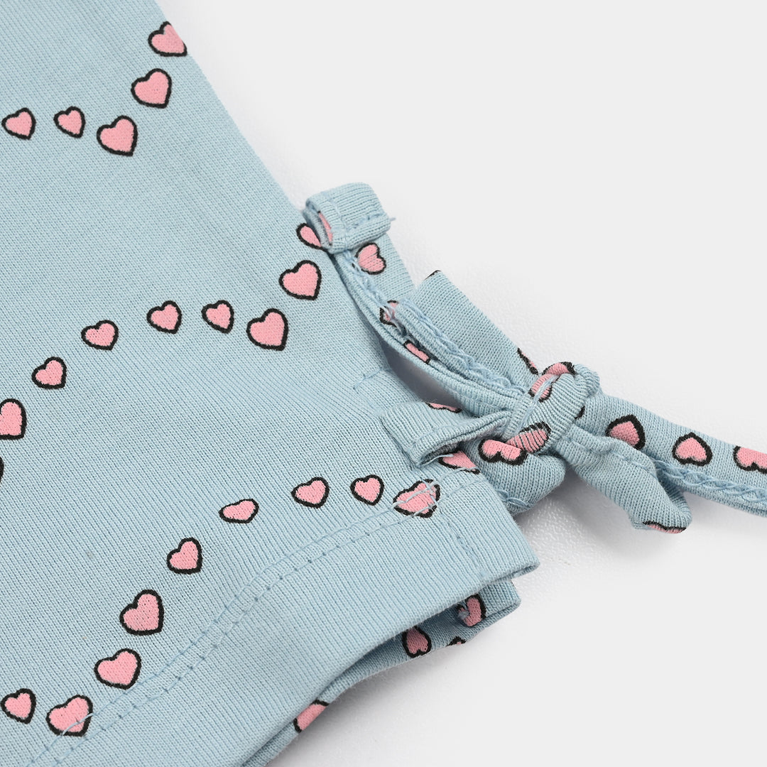 Girls Jersey/Terry T-Shirt (Friendship) - Blue