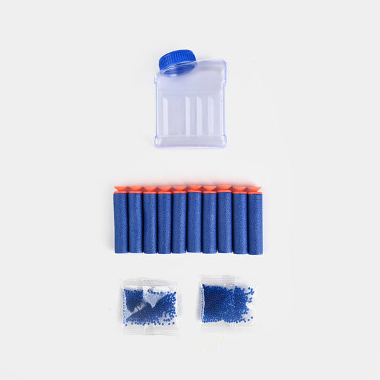 Eva Soft Dart & Gel Ball Blaster Toy For Kids