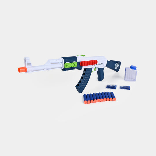 Eva Soft Dart & Gel Ball Blaster Toy For Kids