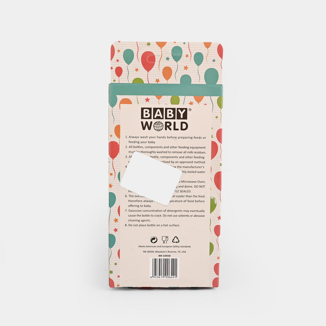 Baby Glass Feeding Bottle | 120ml with Handles