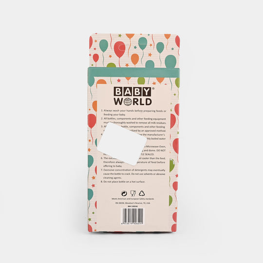 Baby Glass Feeding Bottle | 120ml with Handles