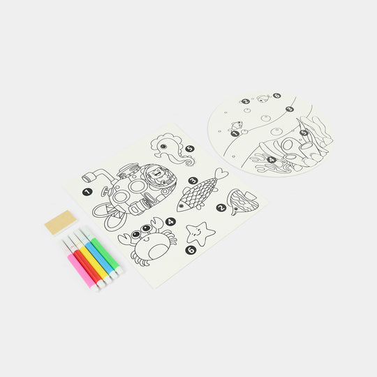 Coloring Card Set