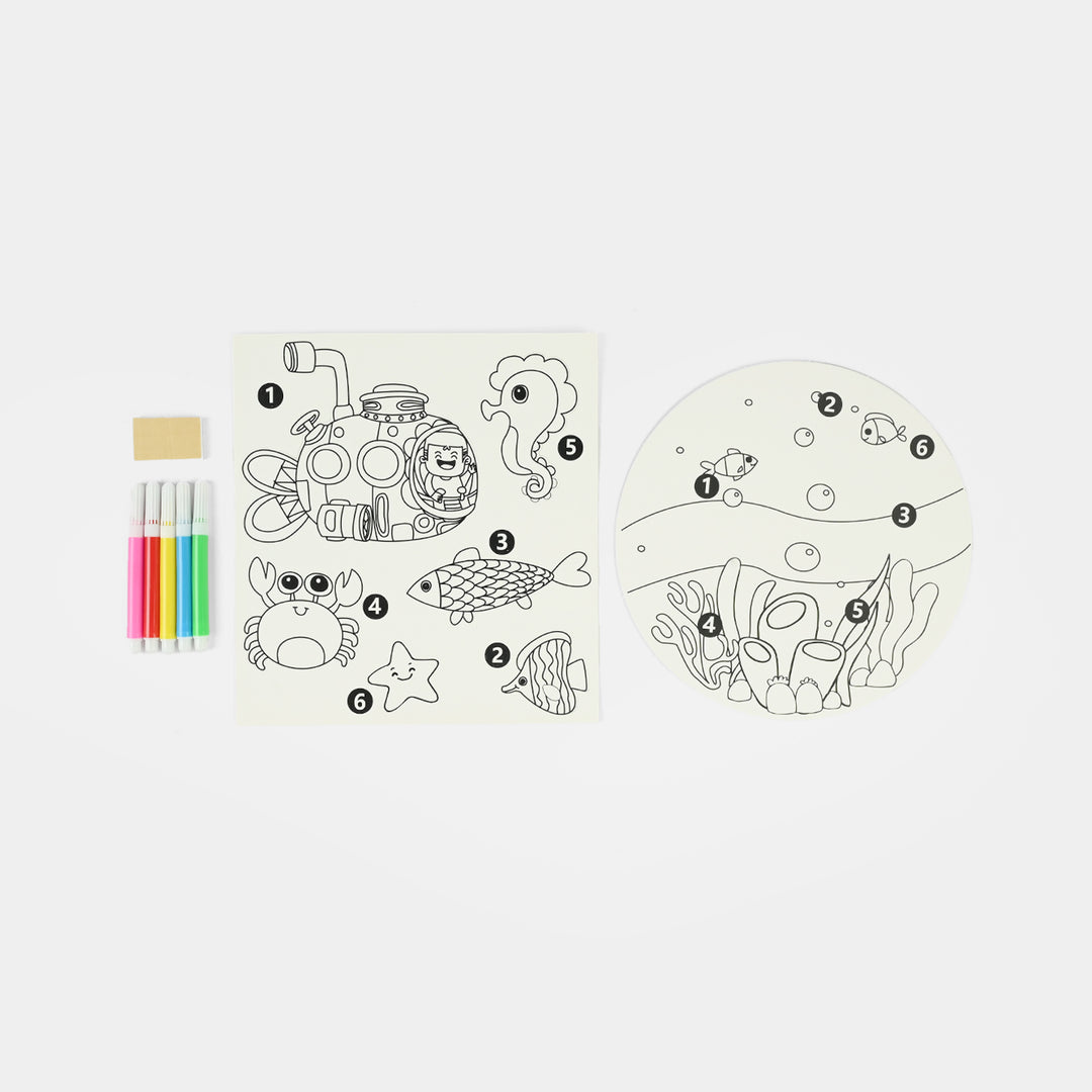 Coloring Card Set