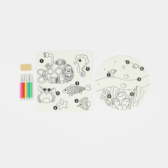 Coloring Card Set