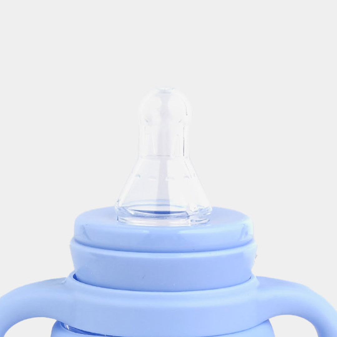 Baby Glass Feeding Bottle | 120ml with Handles