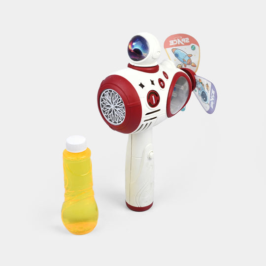 Bubble Machine Automatic Gear Sound And Light Machine Space Astronaut Toy