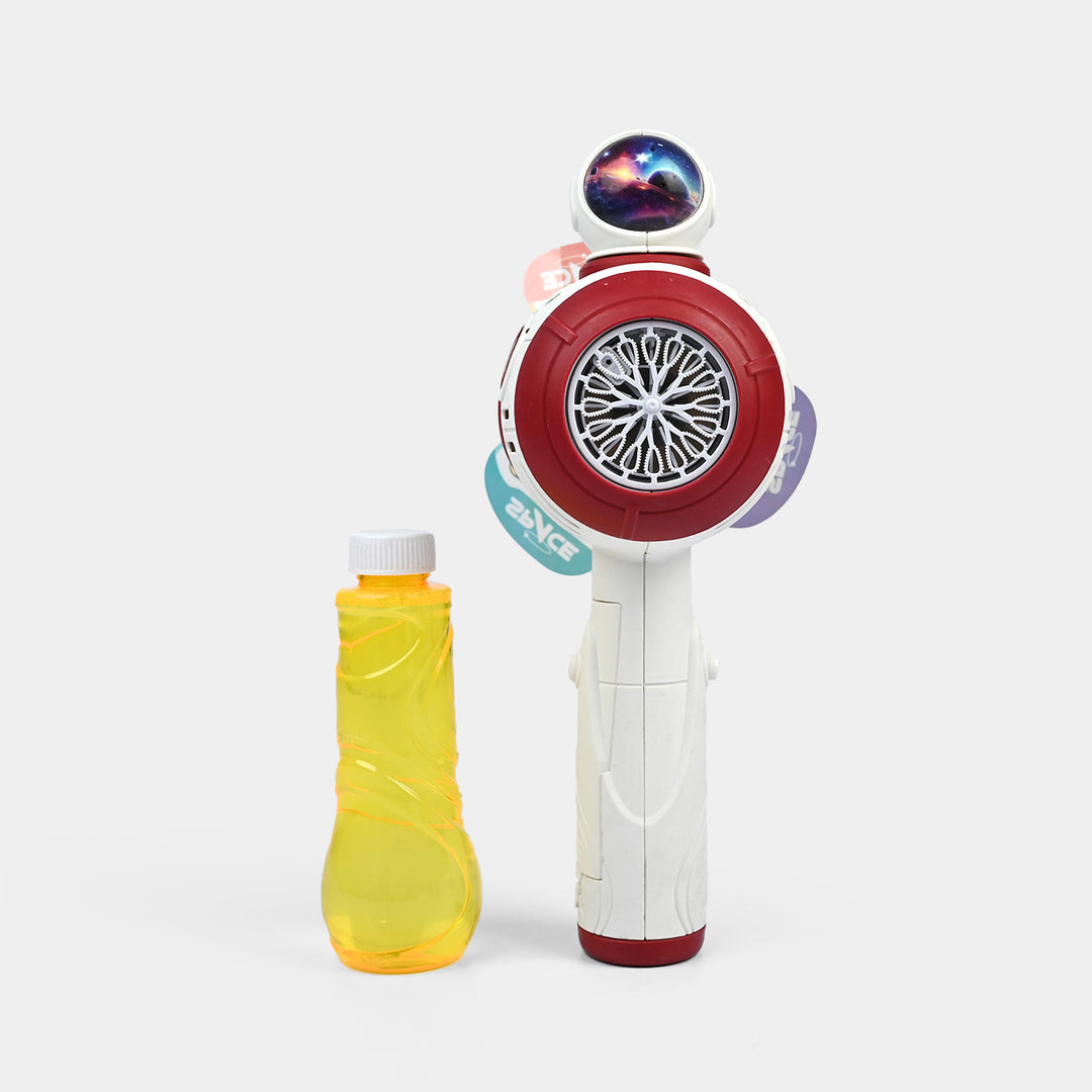 Bubble Machine Automatic Gear Sound And Light Machine Space Astronaut Toy