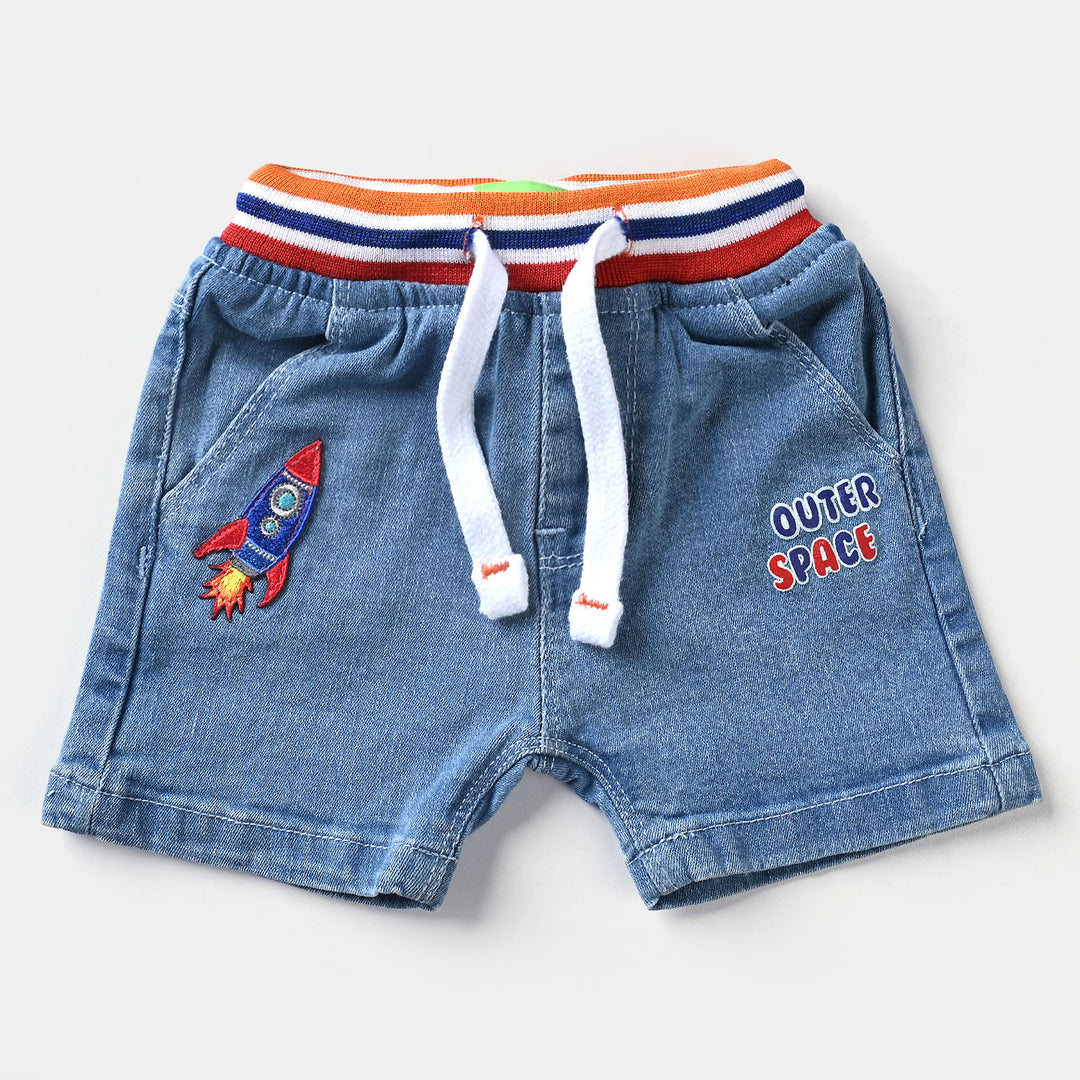 Infant Boys Denim rigid Short Outer Specs-LT.Blue