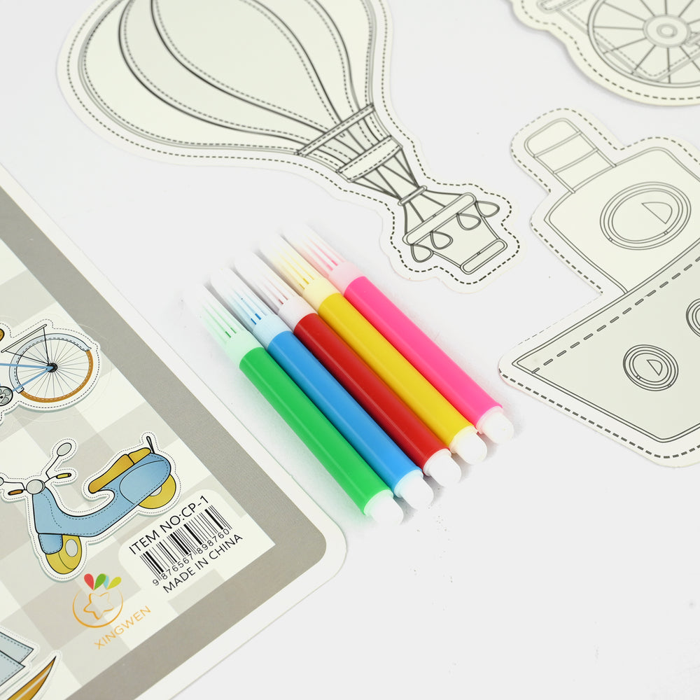 Coloring Card Set