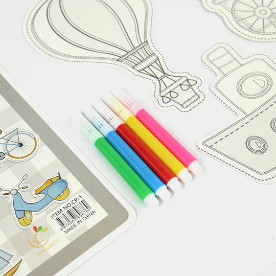 Coloring Card Set