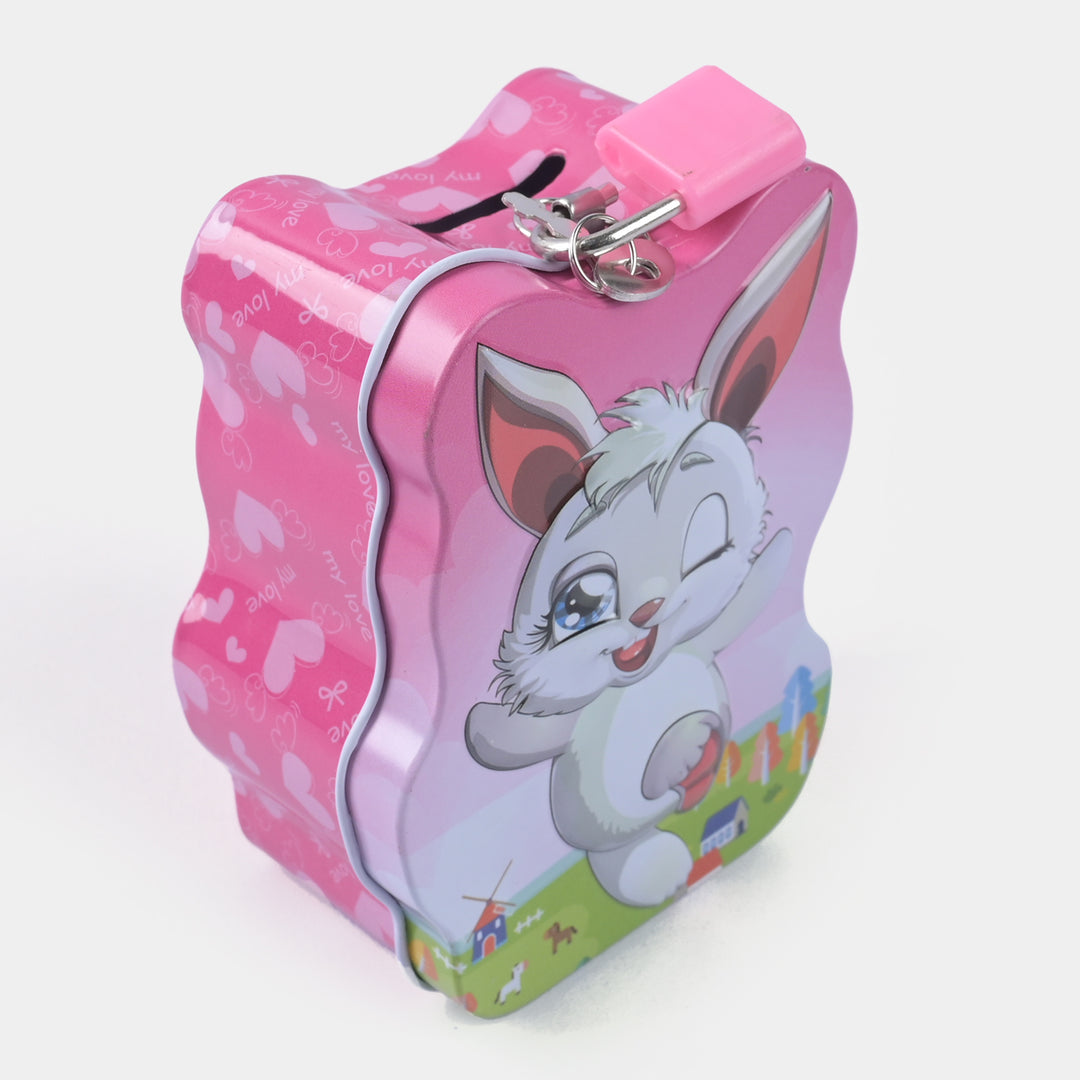 Metal Coin/Money With Lock Box For Kids