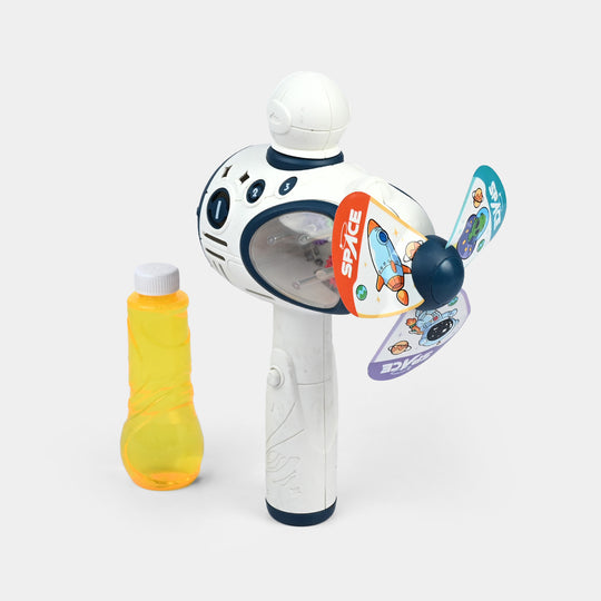 Bubble Machine Automatic Gear Sound And Light Machine Space Astronaut Toy