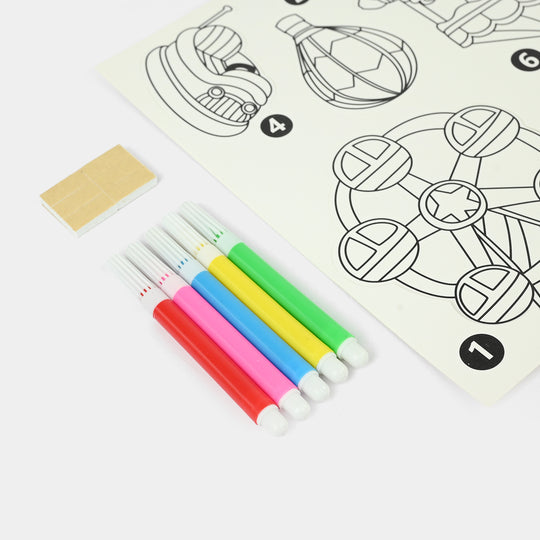 Coloring Card Set