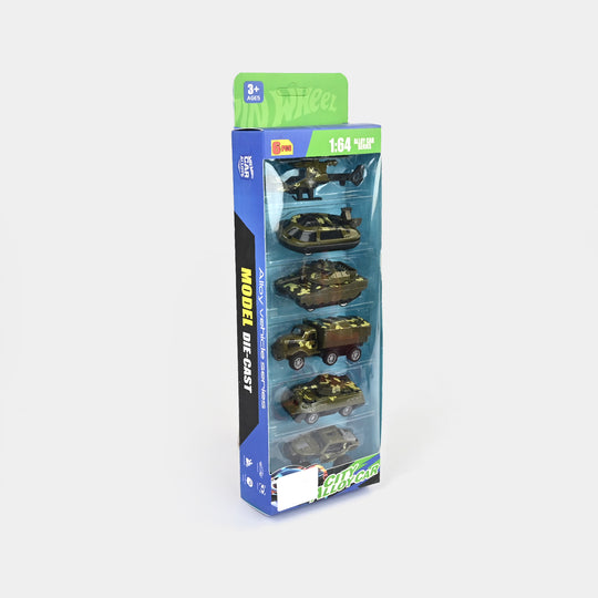 Alloy Slided Military Vehicles Set | Pack of 6