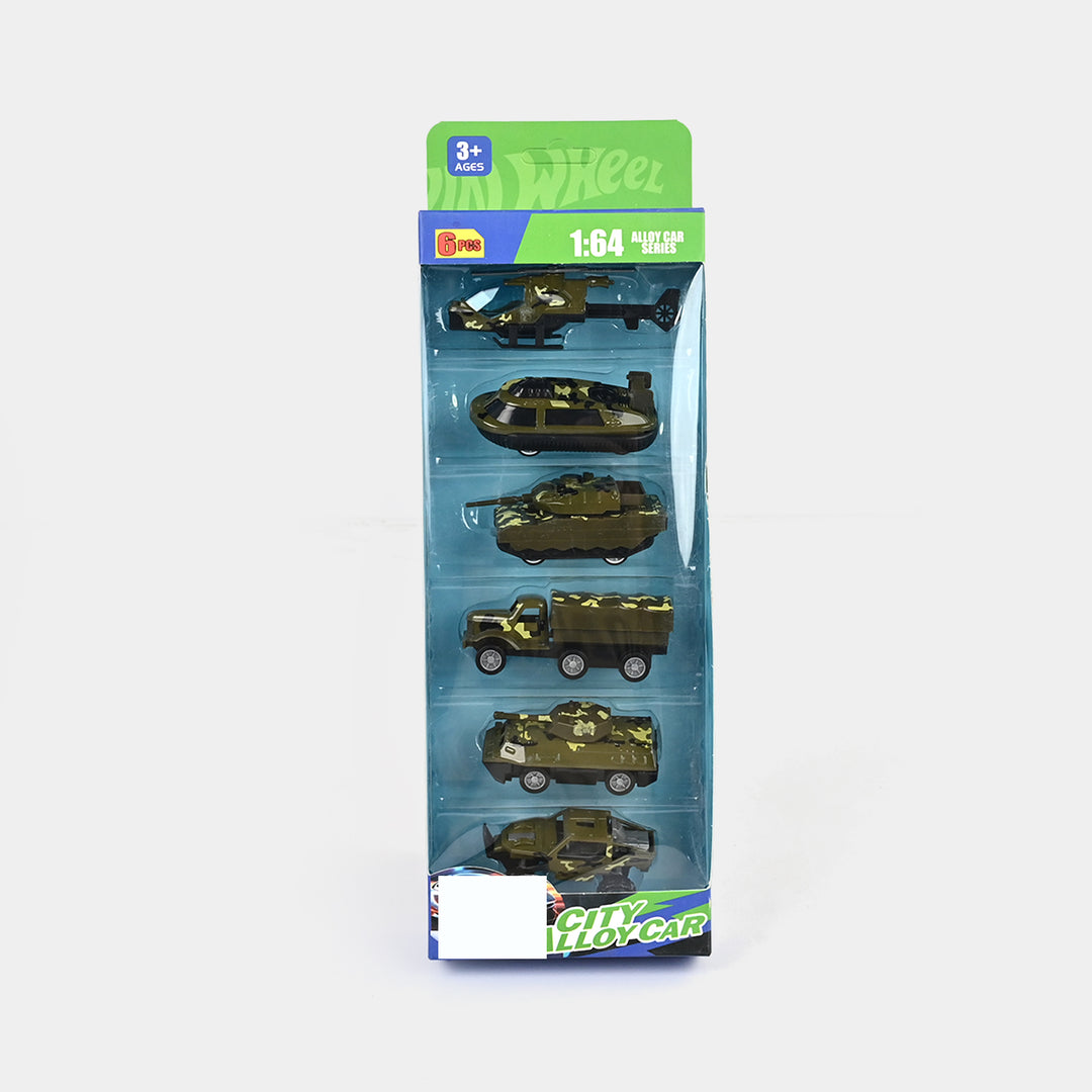 Alloy Slided Military Vehicles Set | Pack of 6
