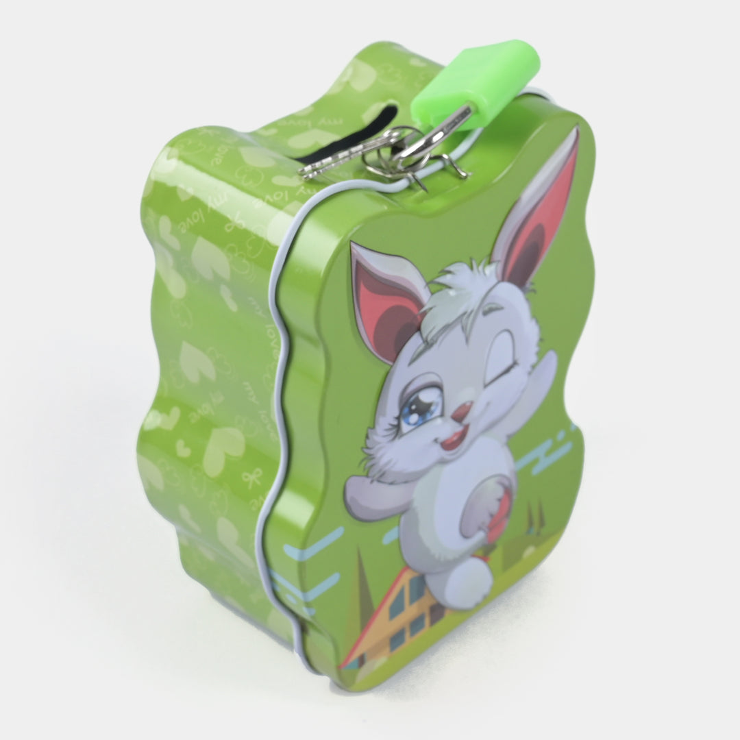 Metal Coin/Money With Lock Box For Kids