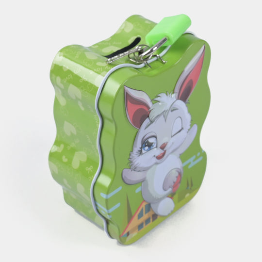Metal Coin/Money With Lock Box For Kids