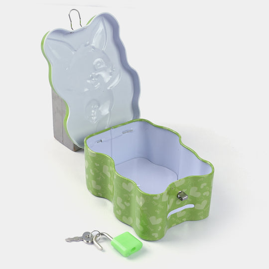Metal Coin/Money With Lock Box For Kids