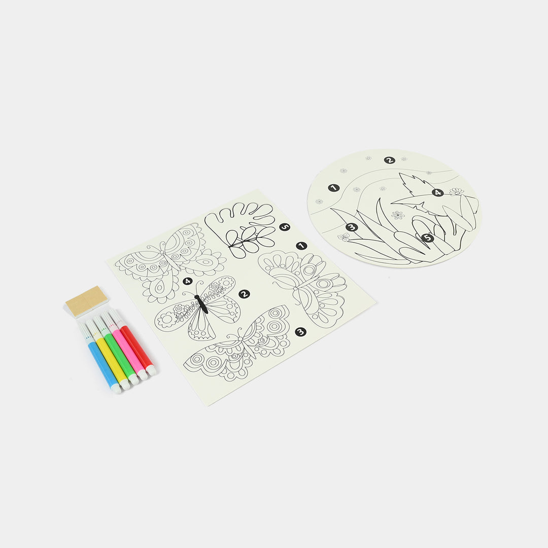 Coloring Card Set