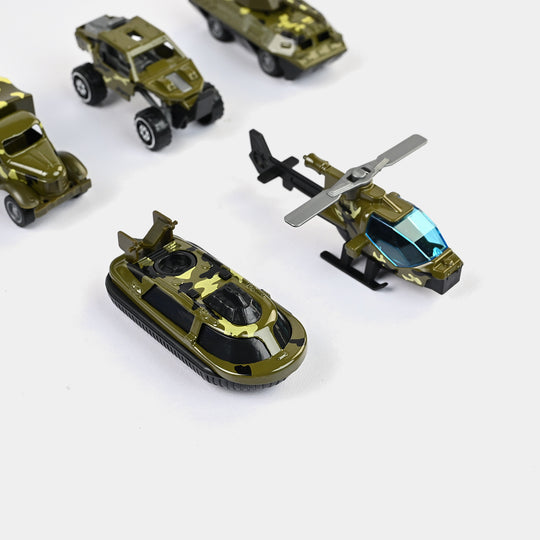 Alloy Slided Military Vehicles Set | Pack of 6
