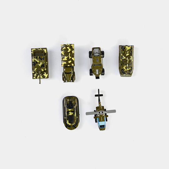 Alloy Slided Military Vehicles Set | Pack of 6