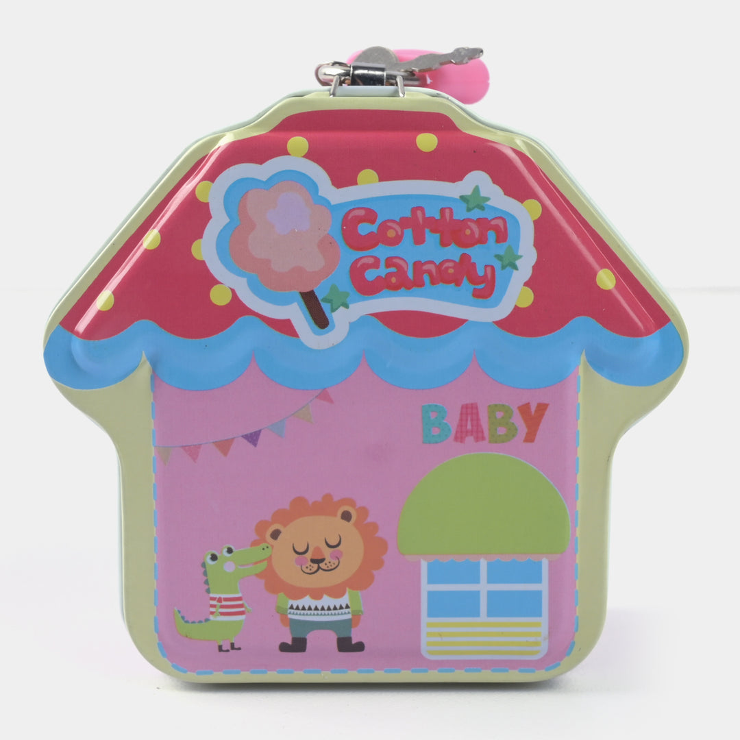 Metal Coin/Money With Lock Box For Kids