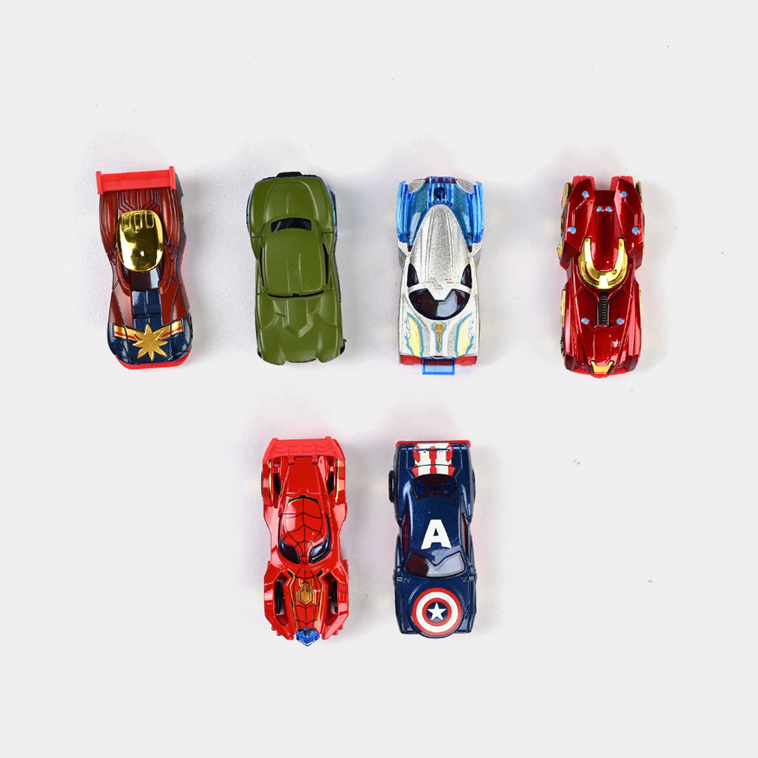 Alloy Slided Die-Cast Vehicles Set | Pack of 6