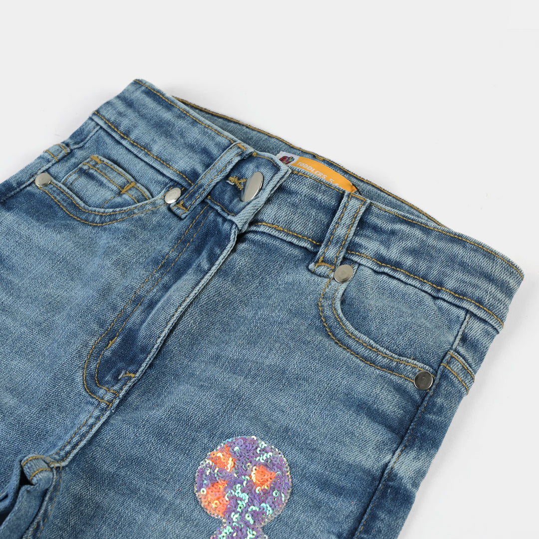 Girls Denim Pant lollipop-LIGHT BLUE