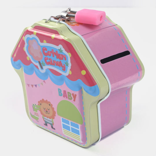 Metal Coin/Money With Lock Box For Kids
