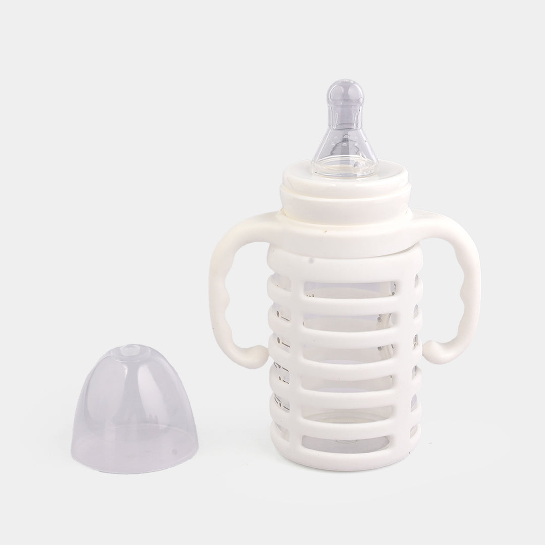 Baby Glass Feeding Bottle | 120ml with Handles
