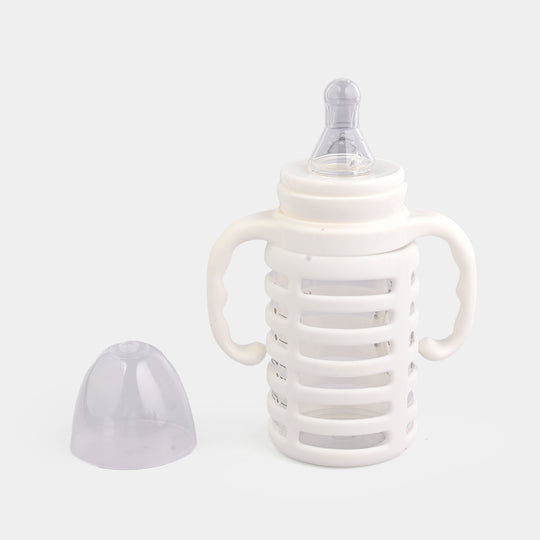 Baby Glass Feeding Bottle | 120ml with Handles