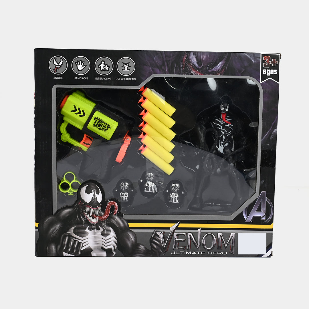 Action Figure Eva Soft Dart Blaster & Targets Set