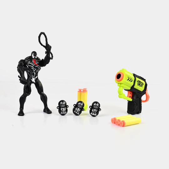 Action Figure Eva Soft Dart Blaster & Targets Set