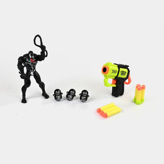 Action Figure Eva Soft Dart Blaster & Targets Set