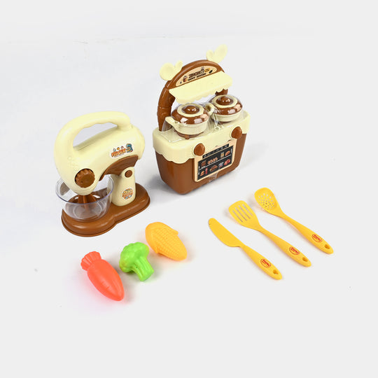 Pretend Play Kitchen Set