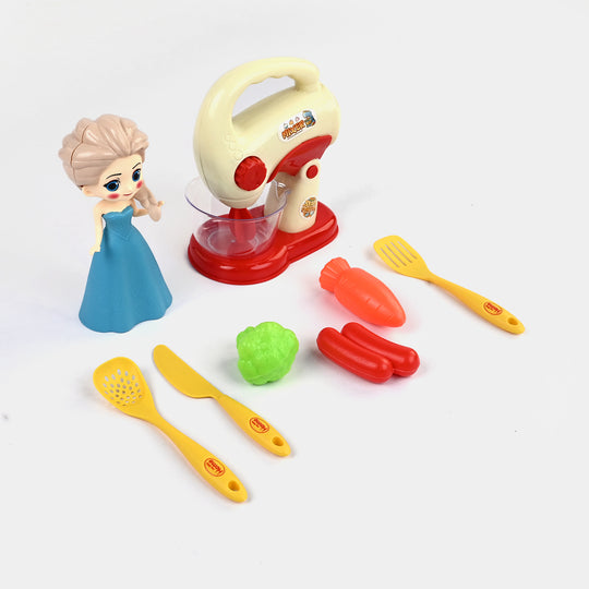 Pretend Play Kitchen & Doll Set