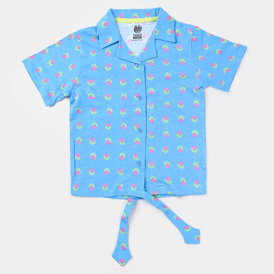 Girls Jersey/Terry 2 Piece Suit Tulip - Blue