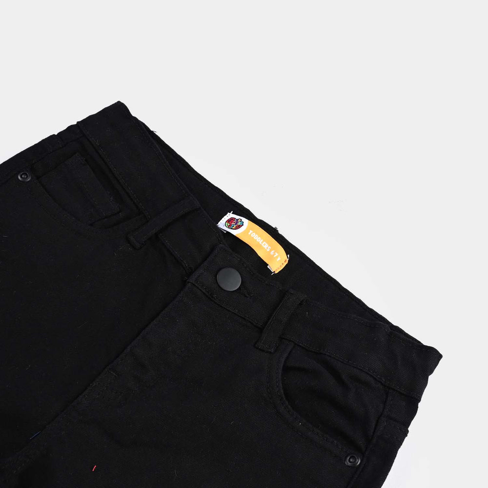 Boys Denim Stretch Short-Jet.Black