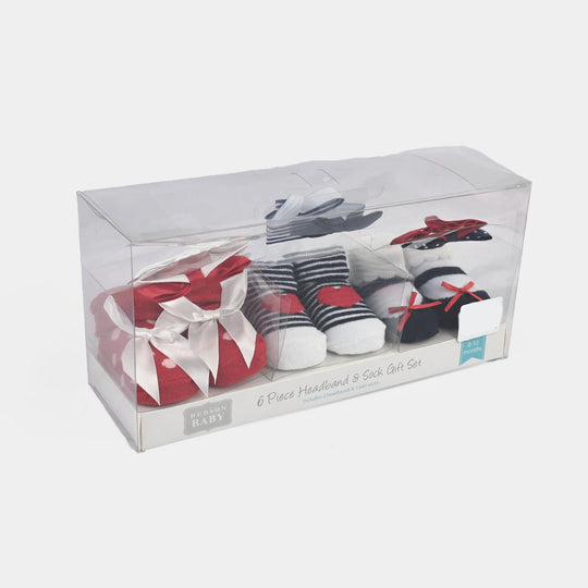 Baby Socks & Headband Pack of 3 Gift Set