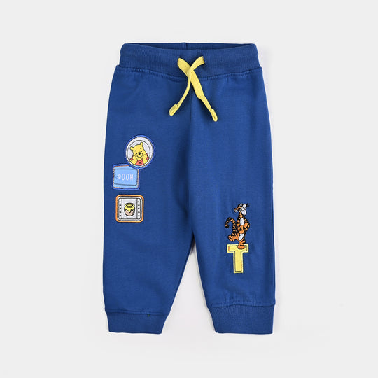 Infant Boys Cotton Terry Pyjama-C-Blue
