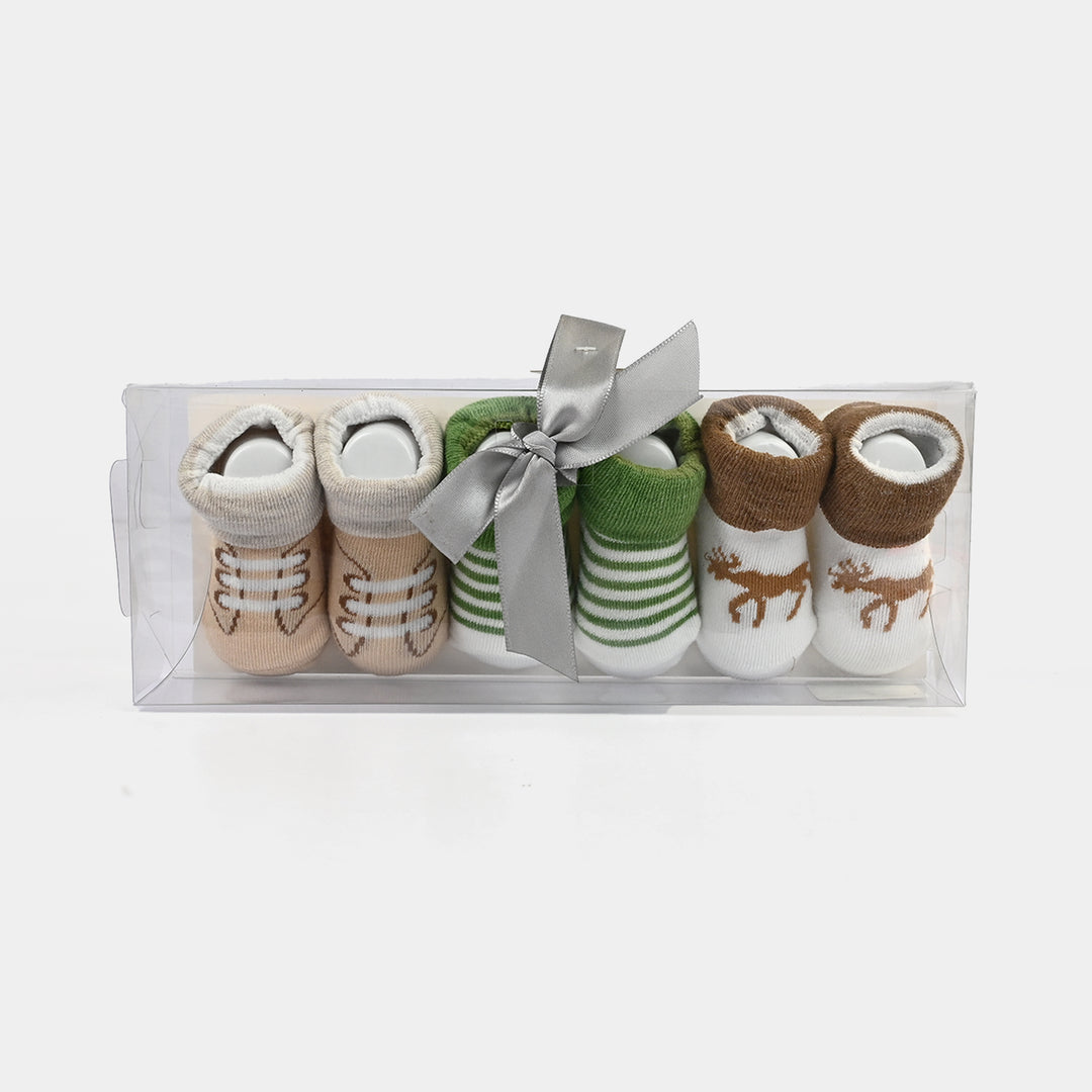 Baby Socks & Headband Pack of 3 Gift Set