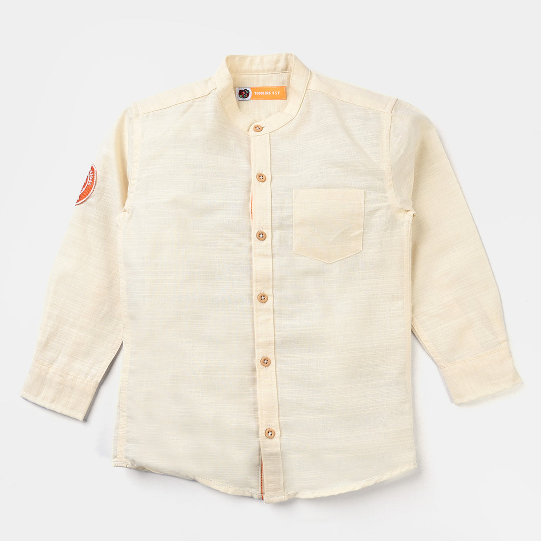 Boys Cotton Slub Casual Shirt F/S (World Surf League)