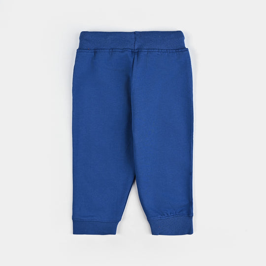 Infant Boys Cotton Terry Pyjama-C-Blue