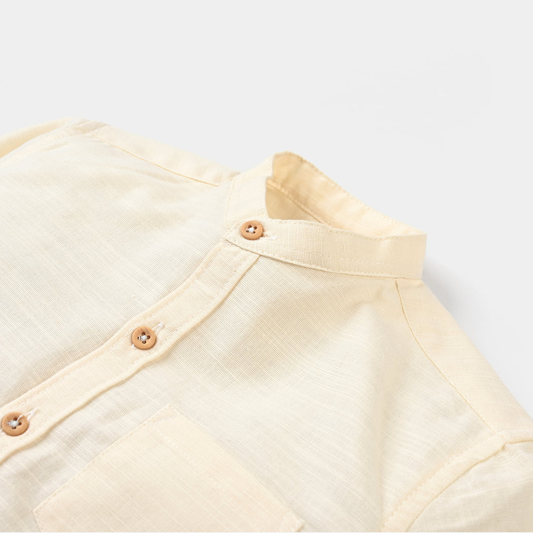 Boys Cotton Slub Casual Shirt F/S (World Surf League)