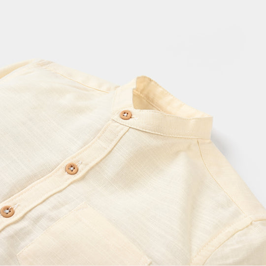 Boys Cotton Slub Casual Shirt F/S (World Surf League)