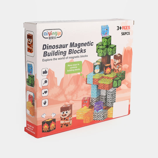 Dinosaur Magnetic Building Blocks | 56Pcs