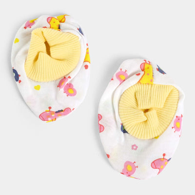 BABY CAP WITH SOCKS AND MITTENS SET