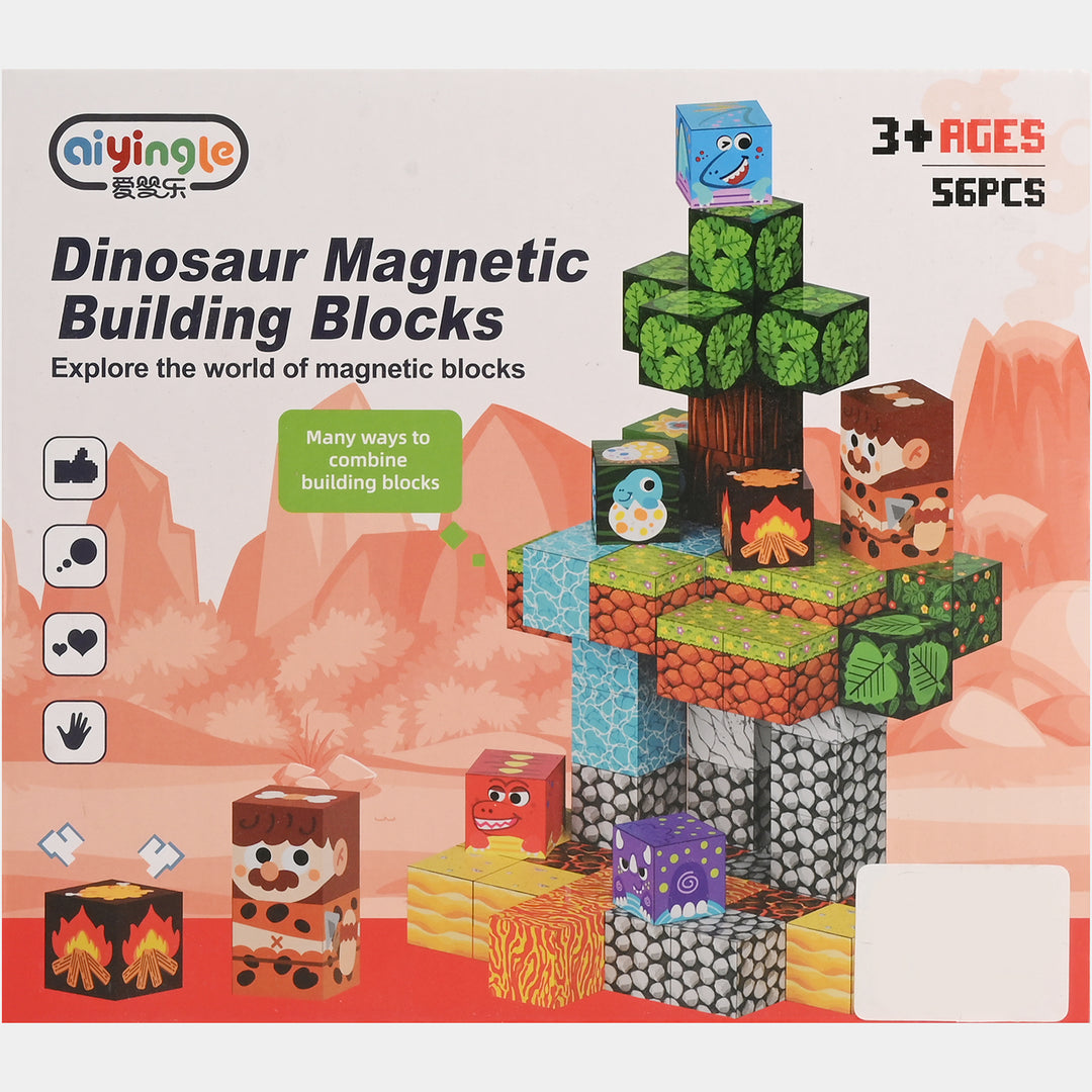 Dinosaur Magnetic Building Blocks | 56Pcs