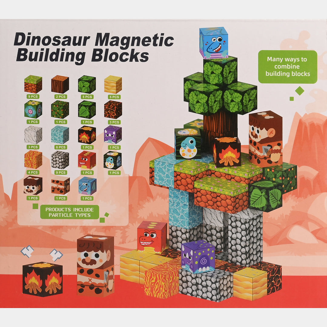 Dinosaur Magnetic Building Blocks | 56Pcs